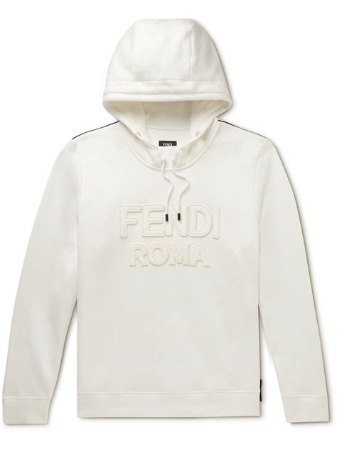 fendi white hoodie|Fendi hoodie price.